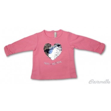 Maglia neonata con cuore in...