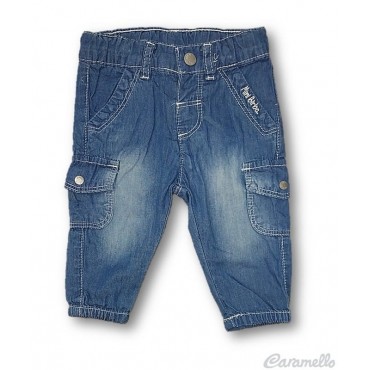 Pantalone jeans con tasca...