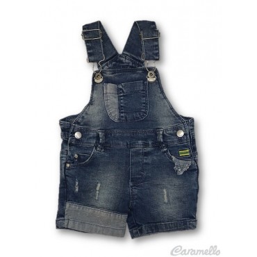 Salopette corta jeans...