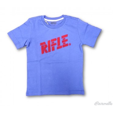 T-shirt con megalogo in rilievo RIFLE