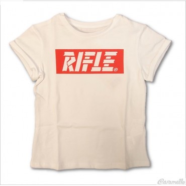 T-shirt con stampa logo RIFLE