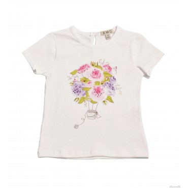 T-shirt jersey con stampa e...