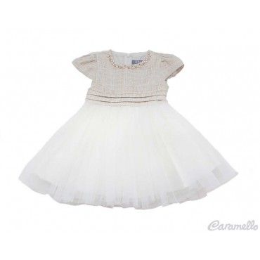 Vestito neonata con balze...
