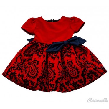 Vestito neonata con balza...