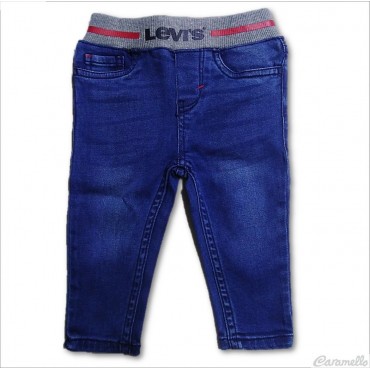 Jeans con elastico logato a...