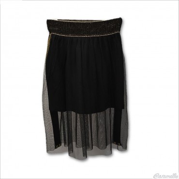 Gonna con balza in tulle...