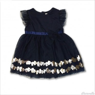 Abito smanicato in tulle...