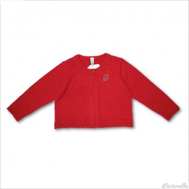 Cardigan tricot con strass...