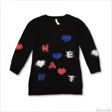 Abito tricot con ricami...