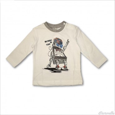 T-shirt jersey carbon con stampa "Mr. Robot" Birba-Trybeyond