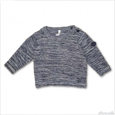 Maglia tricot con placca...