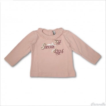 T-shirt con lettering e...