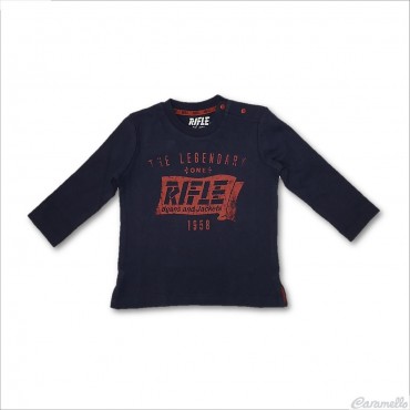 Felpa con stampa logo Rifle