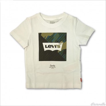 T-shirt con stampa camouflage e logo Levi's