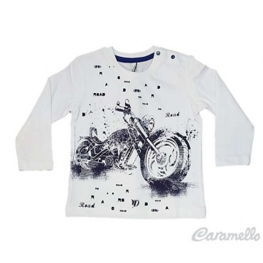 T-Shirt con stampa moto...