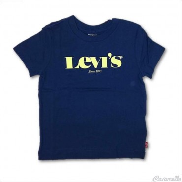 T-shirt con logo verde fluo Levi's
