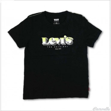 T-shirt con logo 3D fluo...
