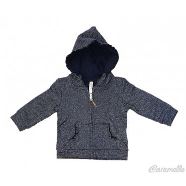 Cardigan con cappuccio e...