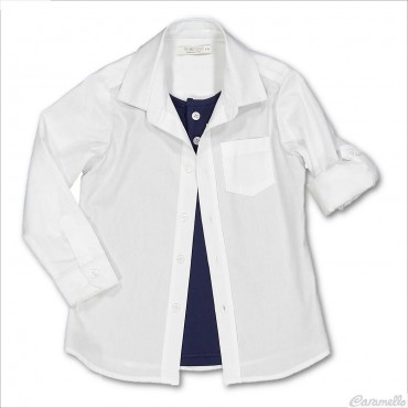 Camicia con finta t-shirt...