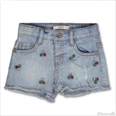 Shorts jeans con gioielli...