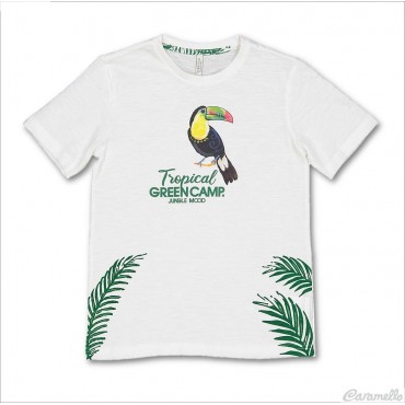 T-shirt con stampa tucano...