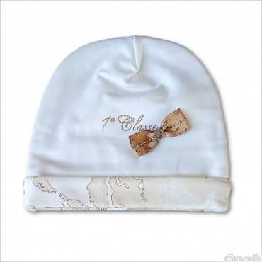 Cappello neonata con fiocco...