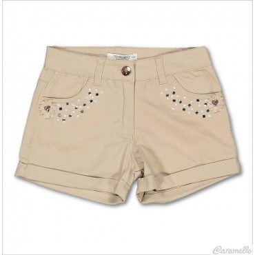 Short ragazza con strass e...