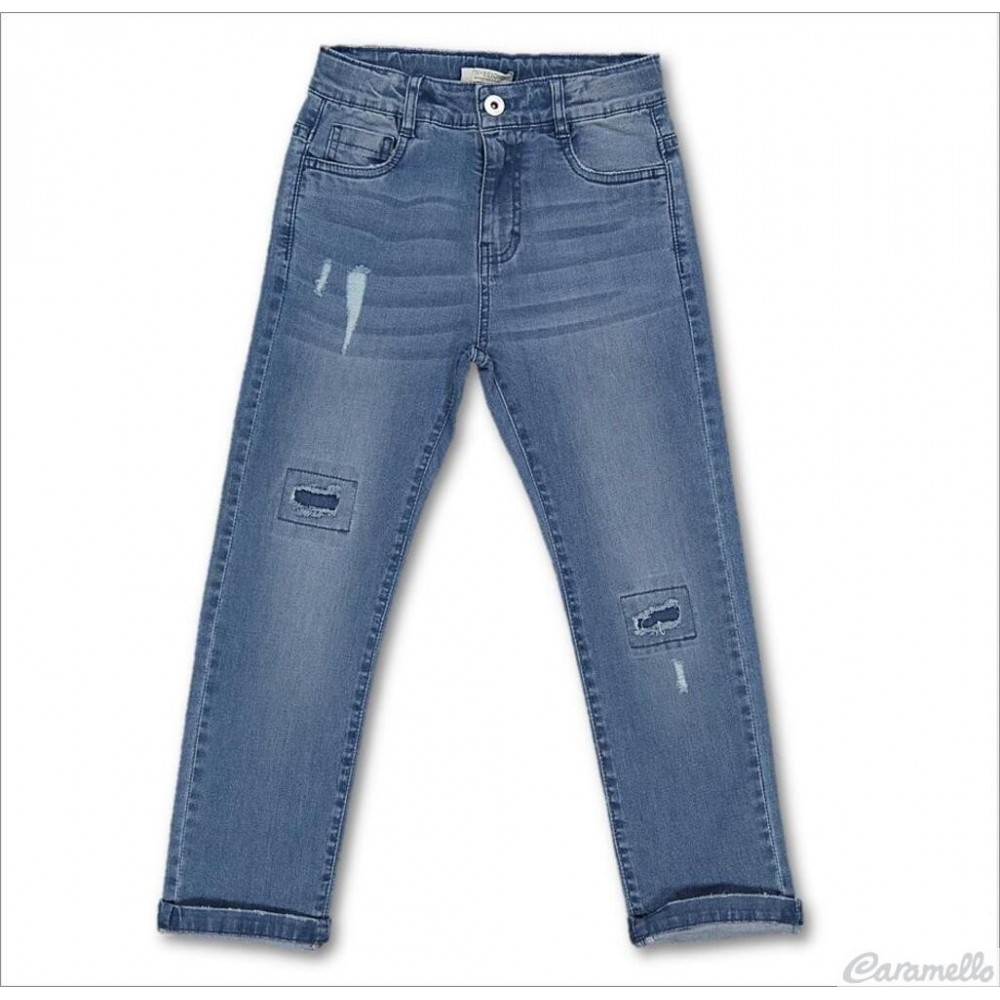 Pantaloni bambino in jeans stretch Birba Trybeyond