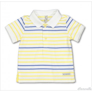 Polo neonato rigata a...