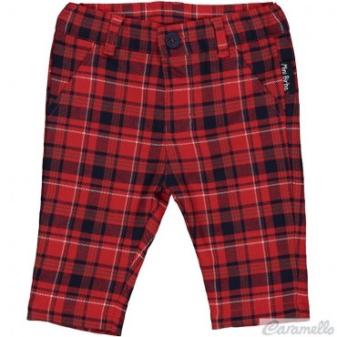 Pantaloni neonato in tartan...