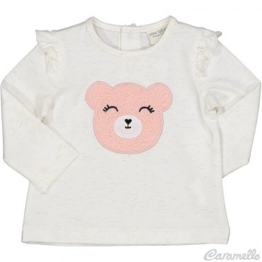 T-shirt neonata con orsetto...