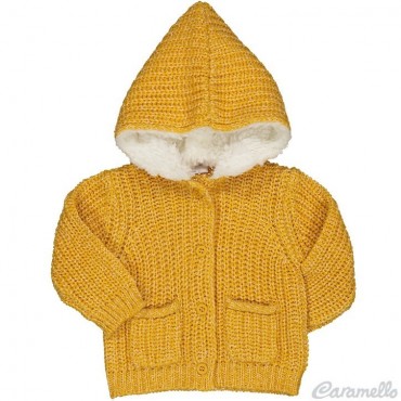 Cardigan neonato tricot con...