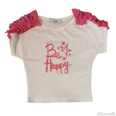 T-Shirt Baby Con Stampa Be Happy Nama266 Naìda