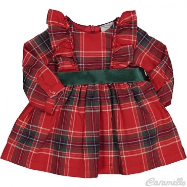 Vestito neonata scozzese...