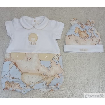 Set 2 pezzi neonato stampa...