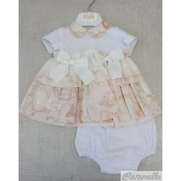 Vestitino neonata con balze...
