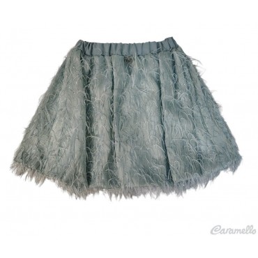 Gonna bambina con piume Mon...