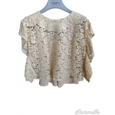 Blusa bambina in pizzo Mon...