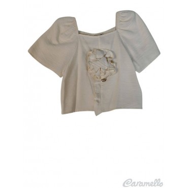 BLUSA M/M CON FIORE DV -...