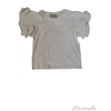 T-SHIRT CON PLISSE ALLE...
