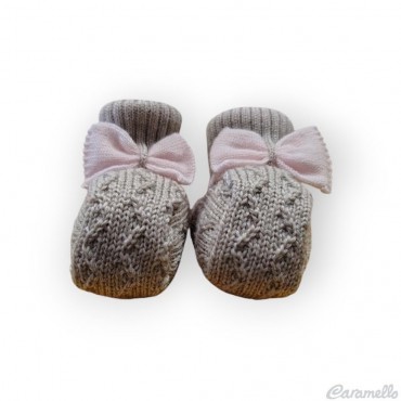 Scarpine neonata tricot con...