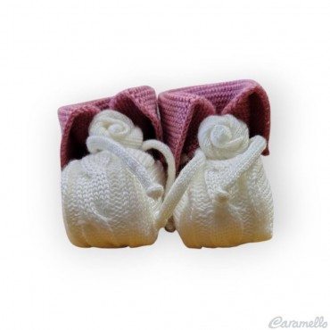Scarpine neonata tricot con...
