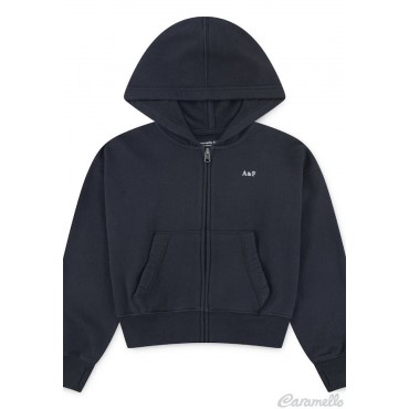 Felpa ragazza full zip con...